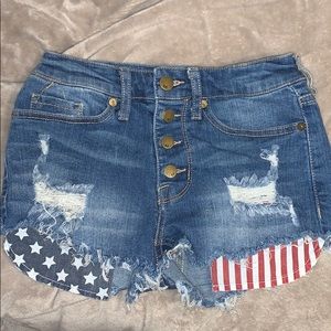 American Jean shorts, High rise